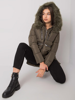 Khaki pikowana kurtka zimowa Estherville