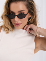 Ecru sweater top with a turtleneck.