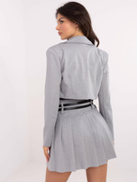 Hurt Szara plisowana spódnica w tenisowym stylu