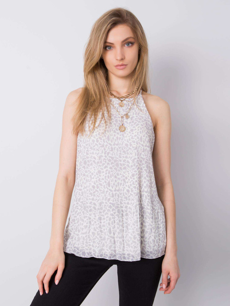 Szary top plisowany Monreale SUBLEVEL