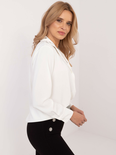 Hurt Biała elegancka koszula o asymetrycznym kroju