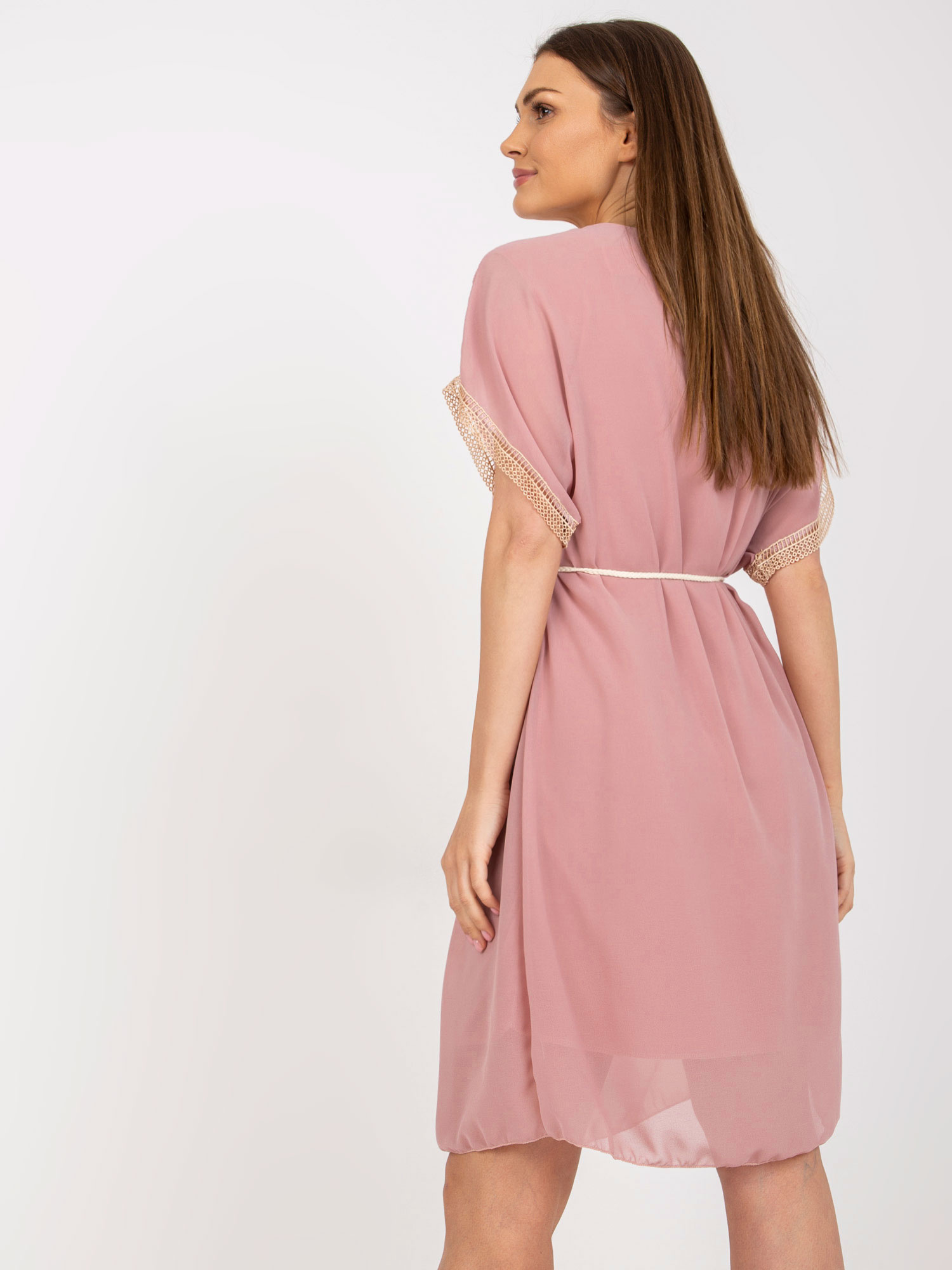 Dirty Pink Light One Size V-Neck Dress 