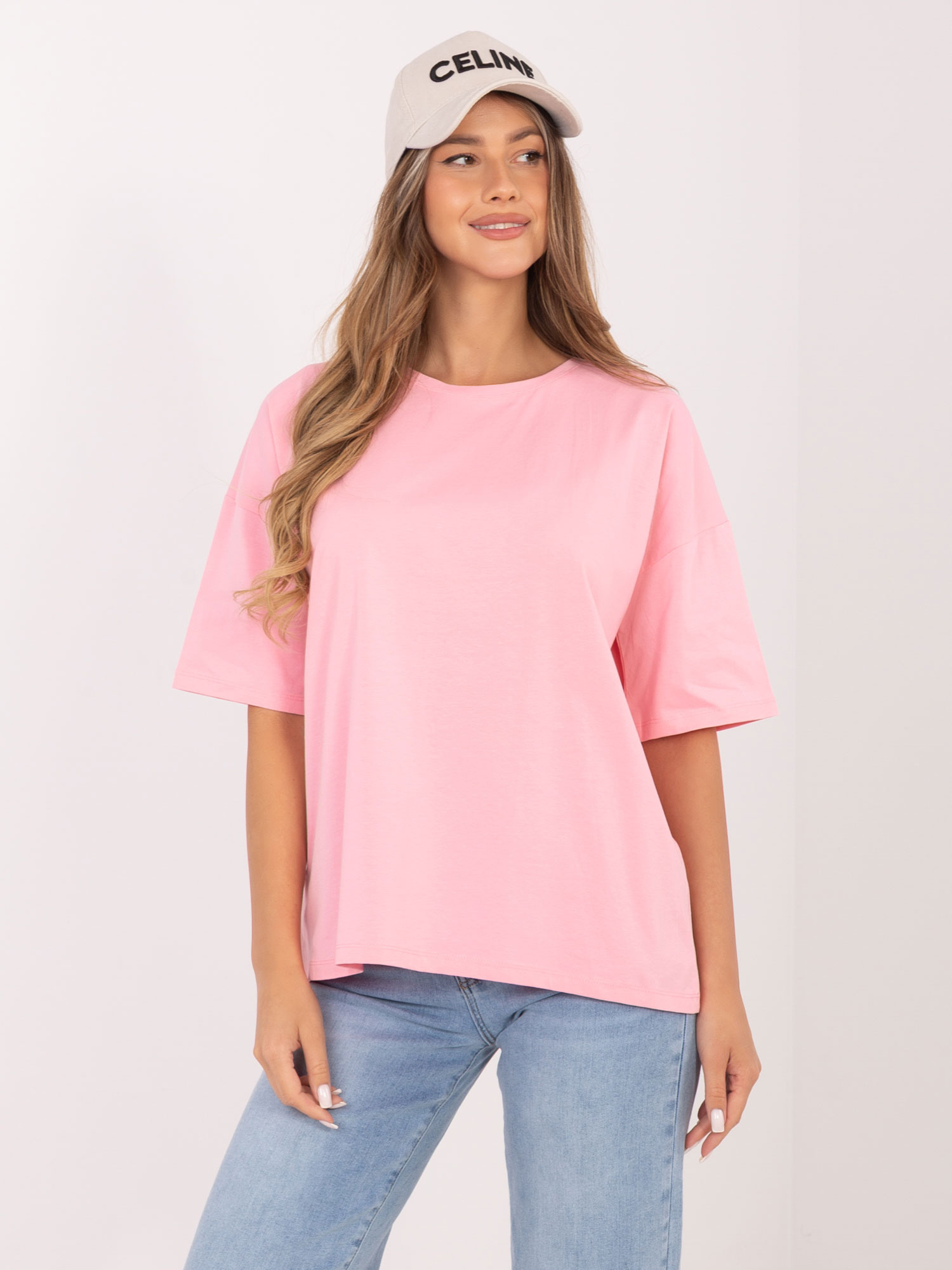 T-shirt jasny różowy