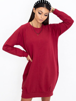 Bordowa sukienka Cristine