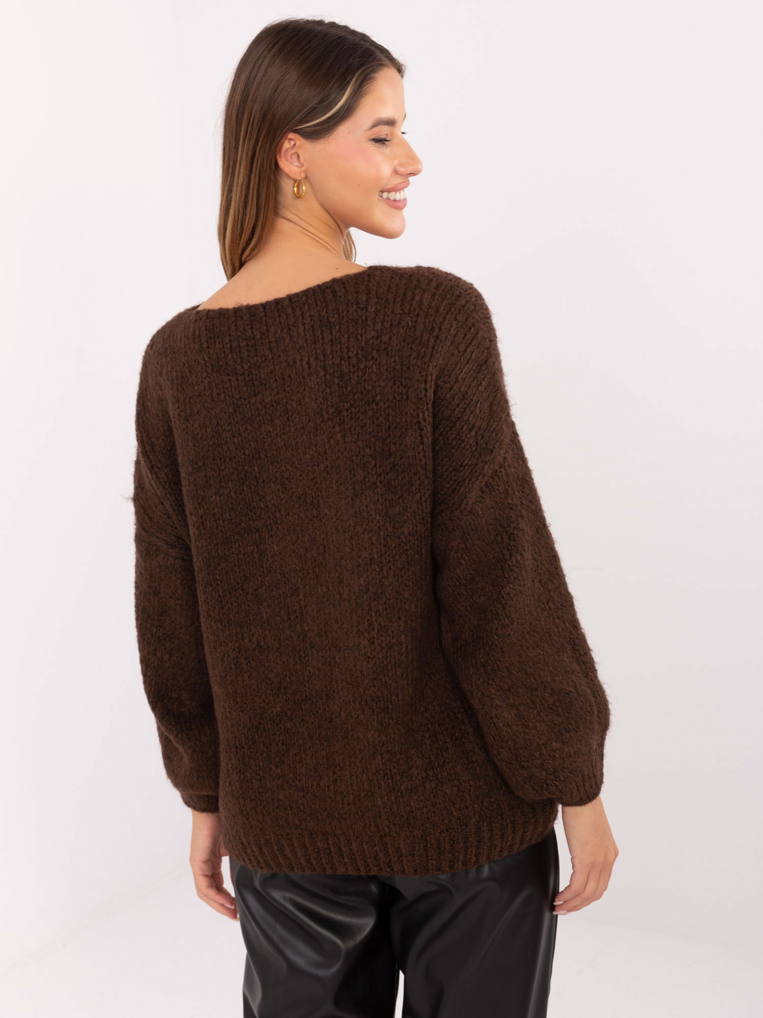 Sweter brązowy
