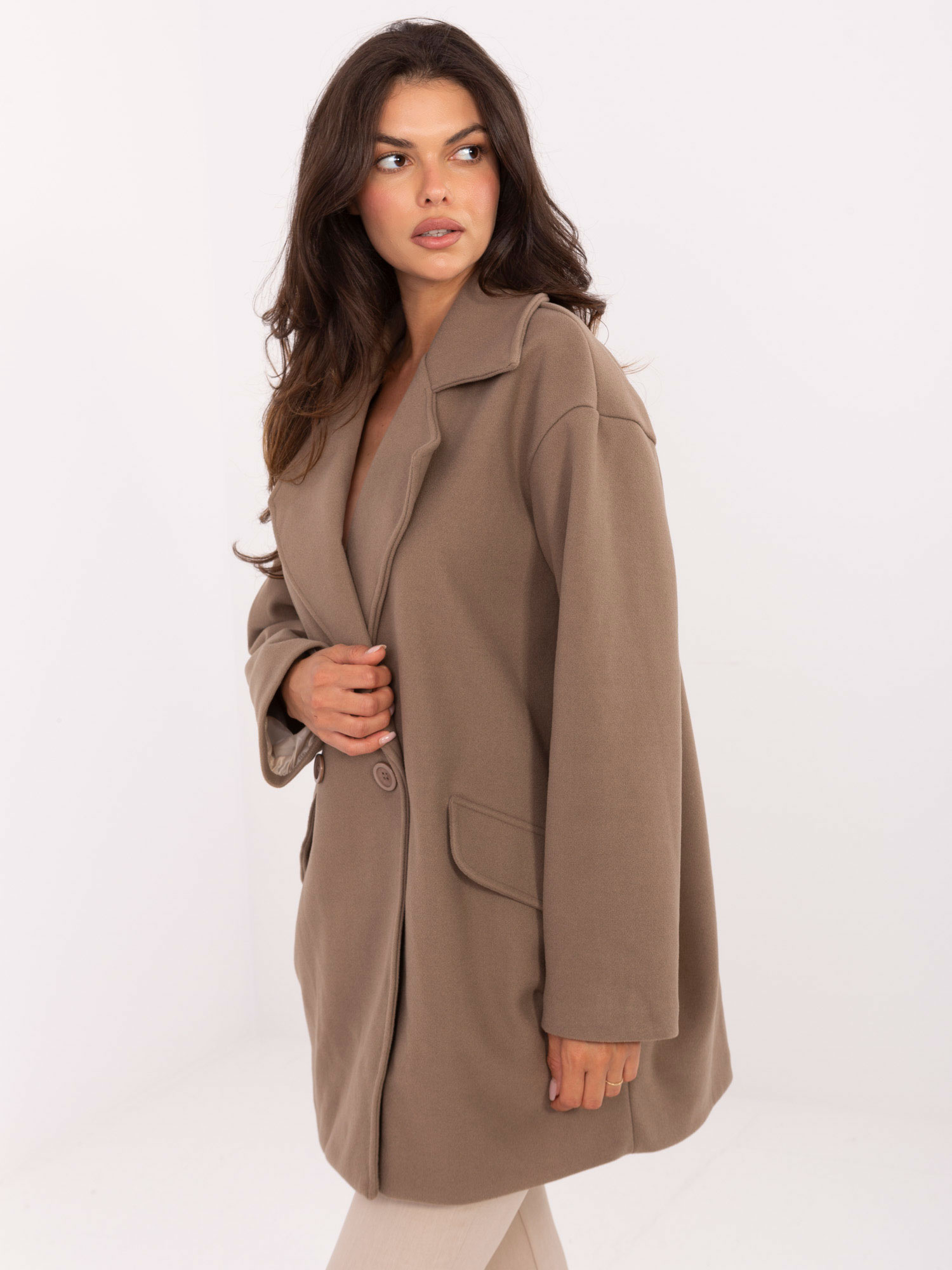 Fango elegant coat with pockets RUE PARIS.