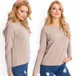 Ciemnobeżowa bluzka Heaven