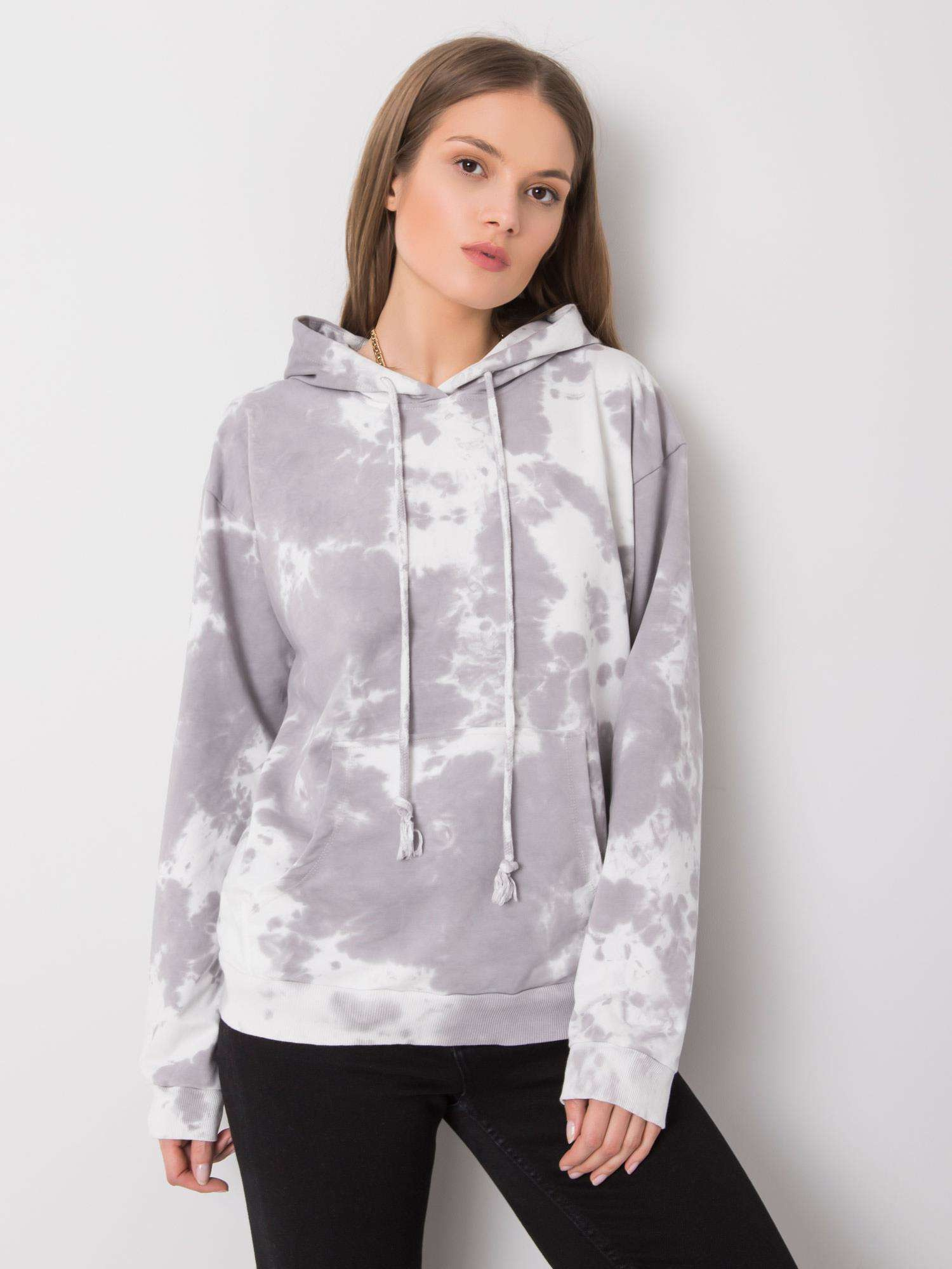 Grey tie-dye sweatshirt Stephanie RUE PARIS