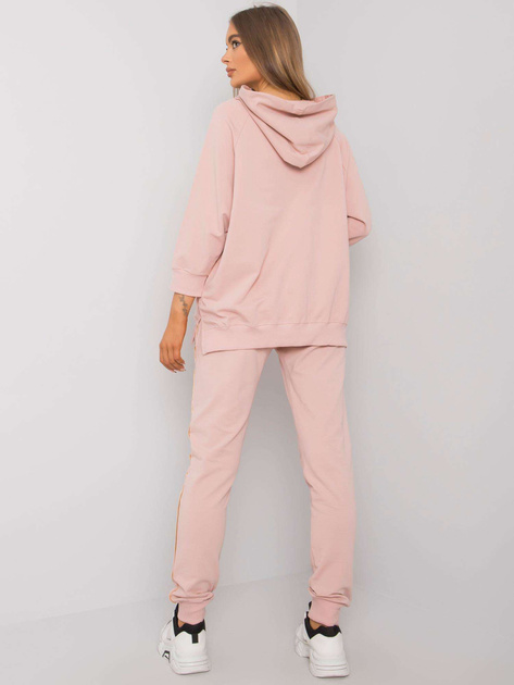 Brudnoróżowy komplet dwuczęściowy z printem Cliffton