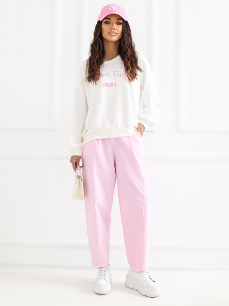 Ecru damska bluza o kroju oversize RUE PARIS