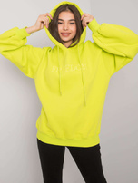 Limonkowa bluza z kapturem Carris RUE PARIS