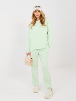 Jasnozielony komplet z miękkiego materiału RUE PARIS  