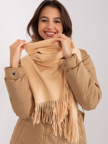 Online-Großhandel Beige glatter Damenschal