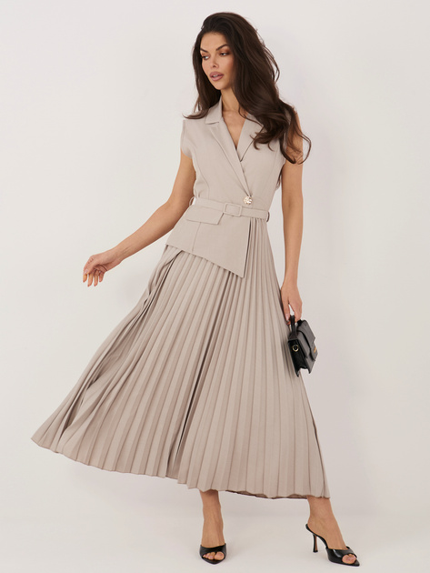 Fango elegancka sukienka z imitacją kamizelki RUE PARIS