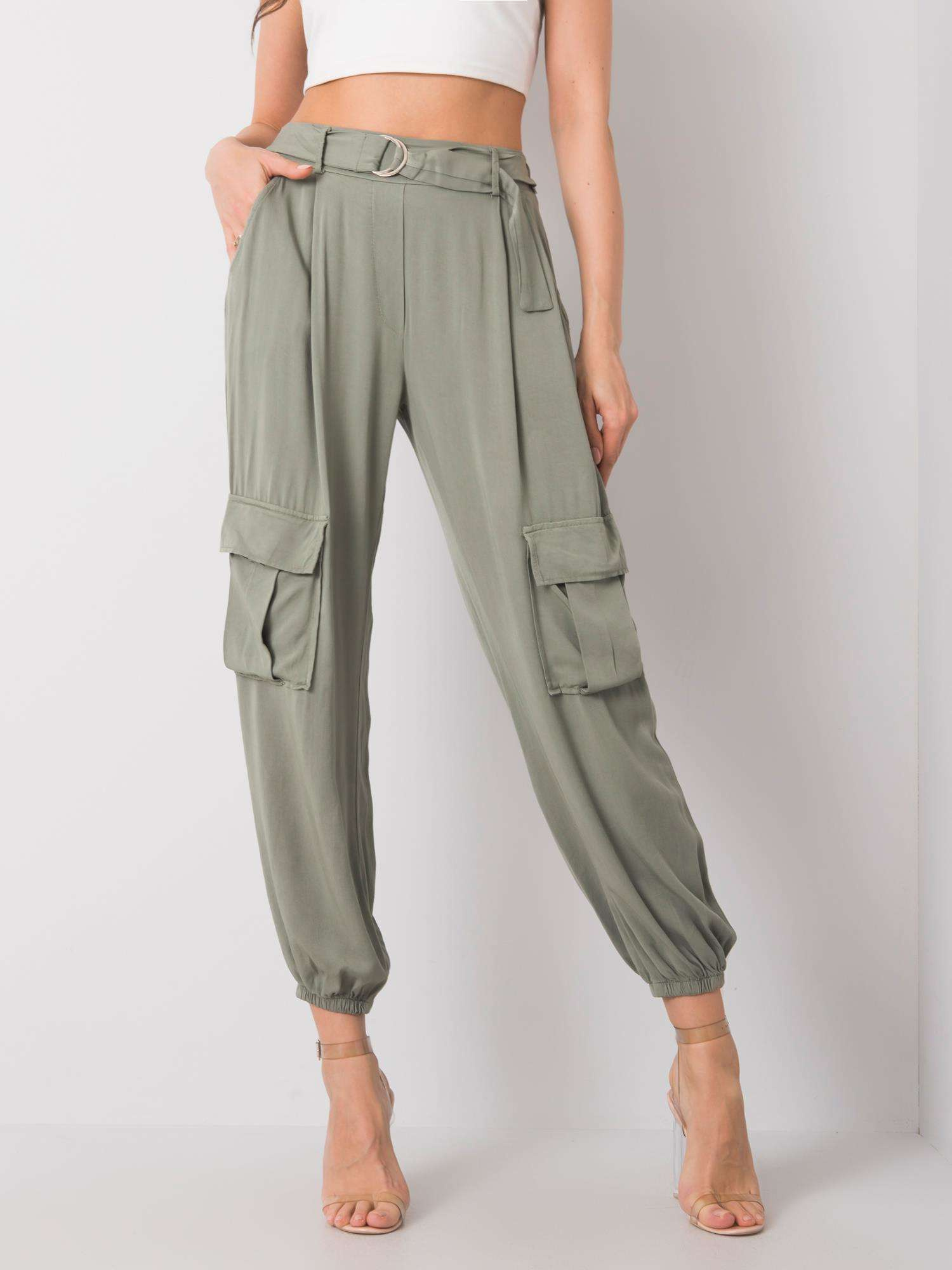 Khaki spodnie Lorrita OCH BELLA