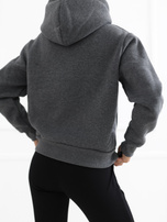 Hurt Ciemnoszara dresowa bluza basic kangurka RUE PARIS