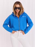 Dunkelblaue Sweatshirt mit Stickerei Michelle RUE PARIS.