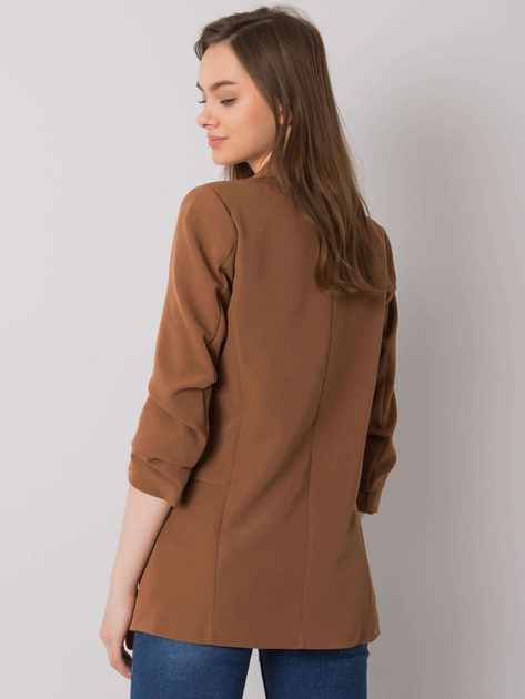 Brązowa marynarka damska Eva OCH BELLA