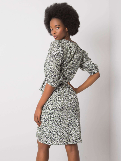 Zielona sukienka z printami Jianna