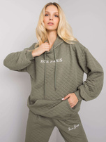 Jasna khaki bluza z pikowaniem Hanna RUE PARIS 