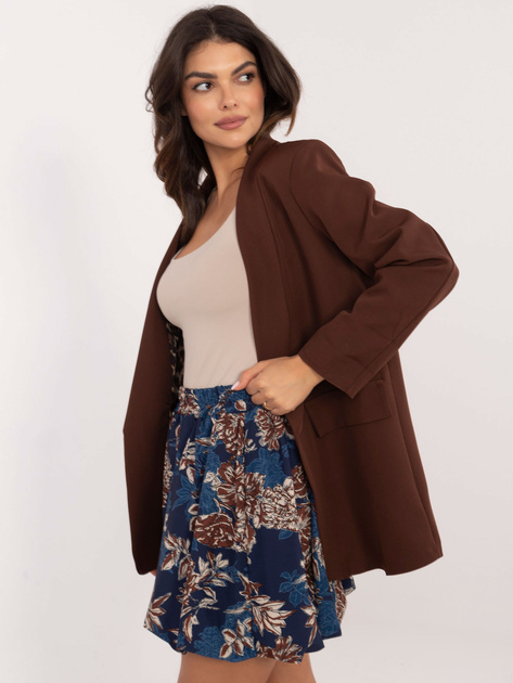 Hurt Ciemnoniebieska spódnica bombka z kwiatowym nadrukiem