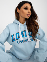 Hurt Jasnoniebiesko-niebieski komplet dresowy z napisem Laraina