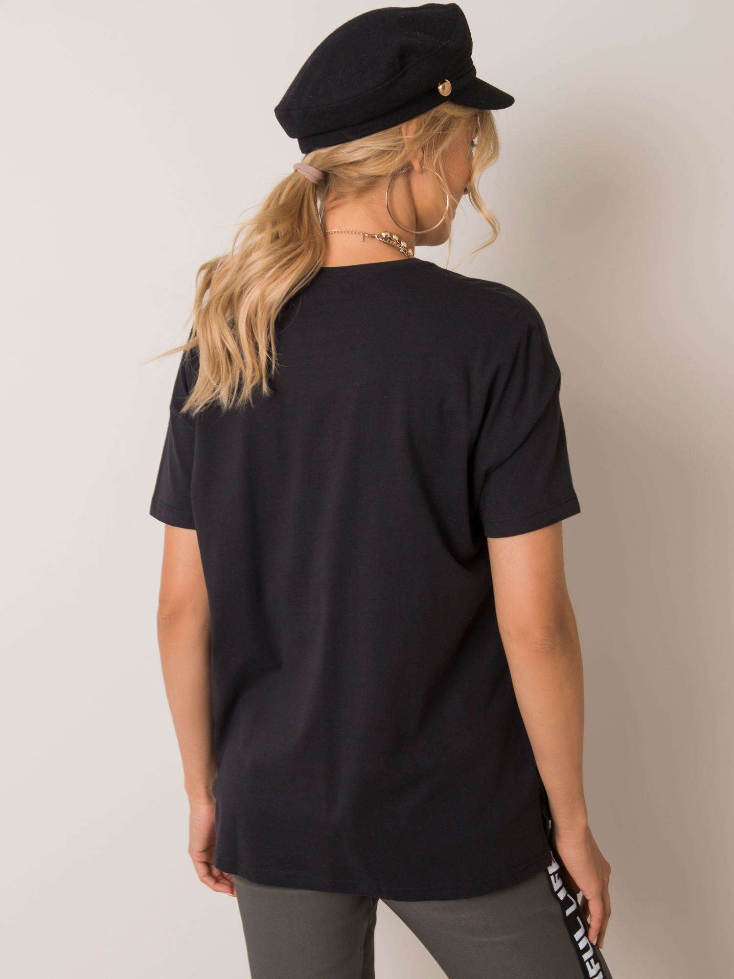 Czarny t-shirt Amy NIE ZNASZ MNIE