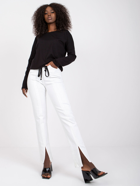 Czarna bluzka basic z bawełny Carla