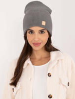 Hurt Ciemnoszara damska czapka zimowa RUE PARIS