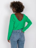 Zielona bawełniana bluzka basic Larissa