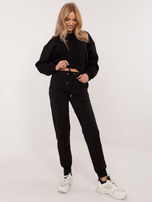 Hurt Czarne dresowe spodnie basic od kompletu 