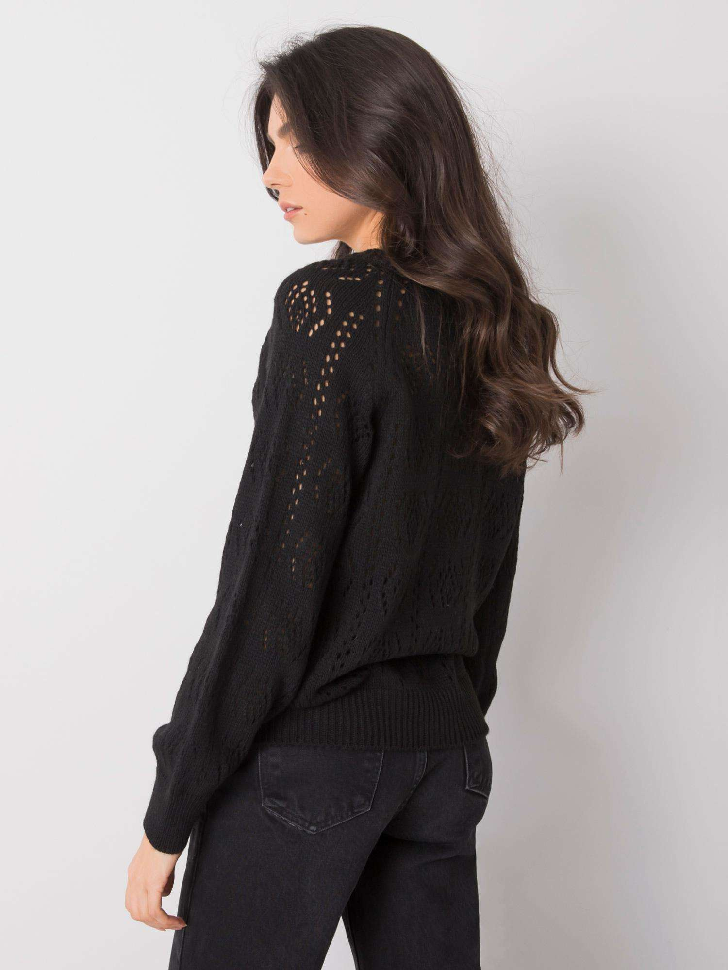 Black button-down sweater Sierra OCH BELLA