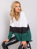 Biało-zielona bluza Lotta RUE PARIS