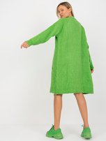 Hurtownia Jasnozielony luźny kardigan bez zapięcia RUE PARIS 