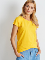Ciemnożółty t-shirt Circle