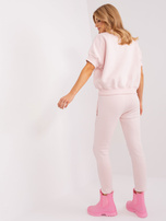 Hurt Jasnoróżowy dwuczęściowy komplet dresowy ze spodniami