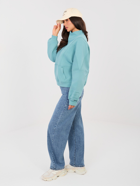 Ciemnoniebieskie damskie jeansy baloon