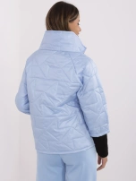 Hurt Jasnoniebieska pikowana kurtka damska bez kaptura
