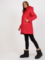 Hurt Czerwona dwustronna kurtka przejściowa z kapturem