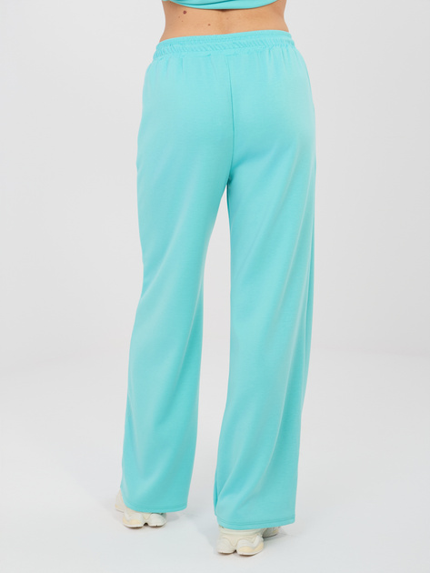 Miętowy dresowy komplet z prostymi spodniami RUE PARIS