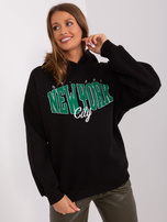 Hurt Czarna ocieplana bluza dresowa z kapturem