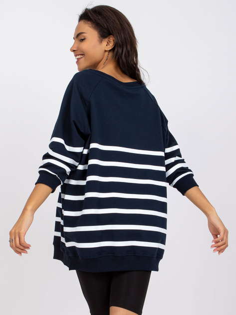 Granatowo-biała bluza w paski Sydney RUE PARIS