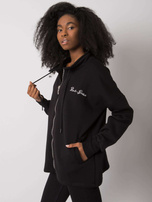 Czarna bluza bez kaptura Jasmine RUE PARIS 