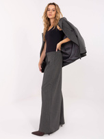 Dark gray striped suit trousers RUE PARIS.