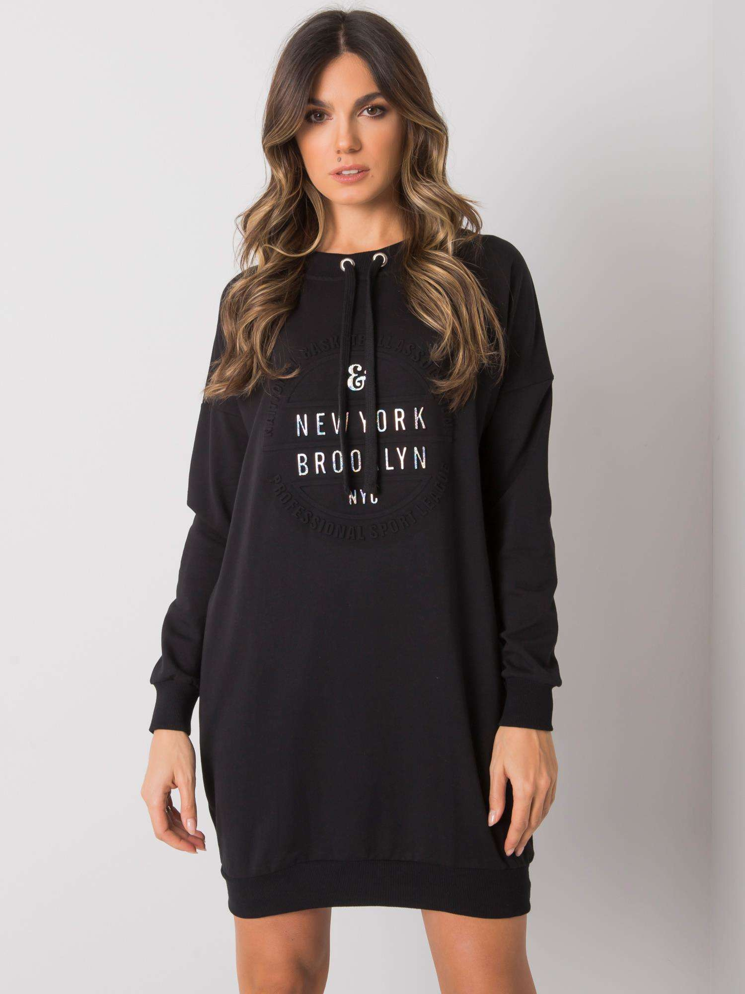 Schwarzes Sweatkleid Senglea RUE PARIS.