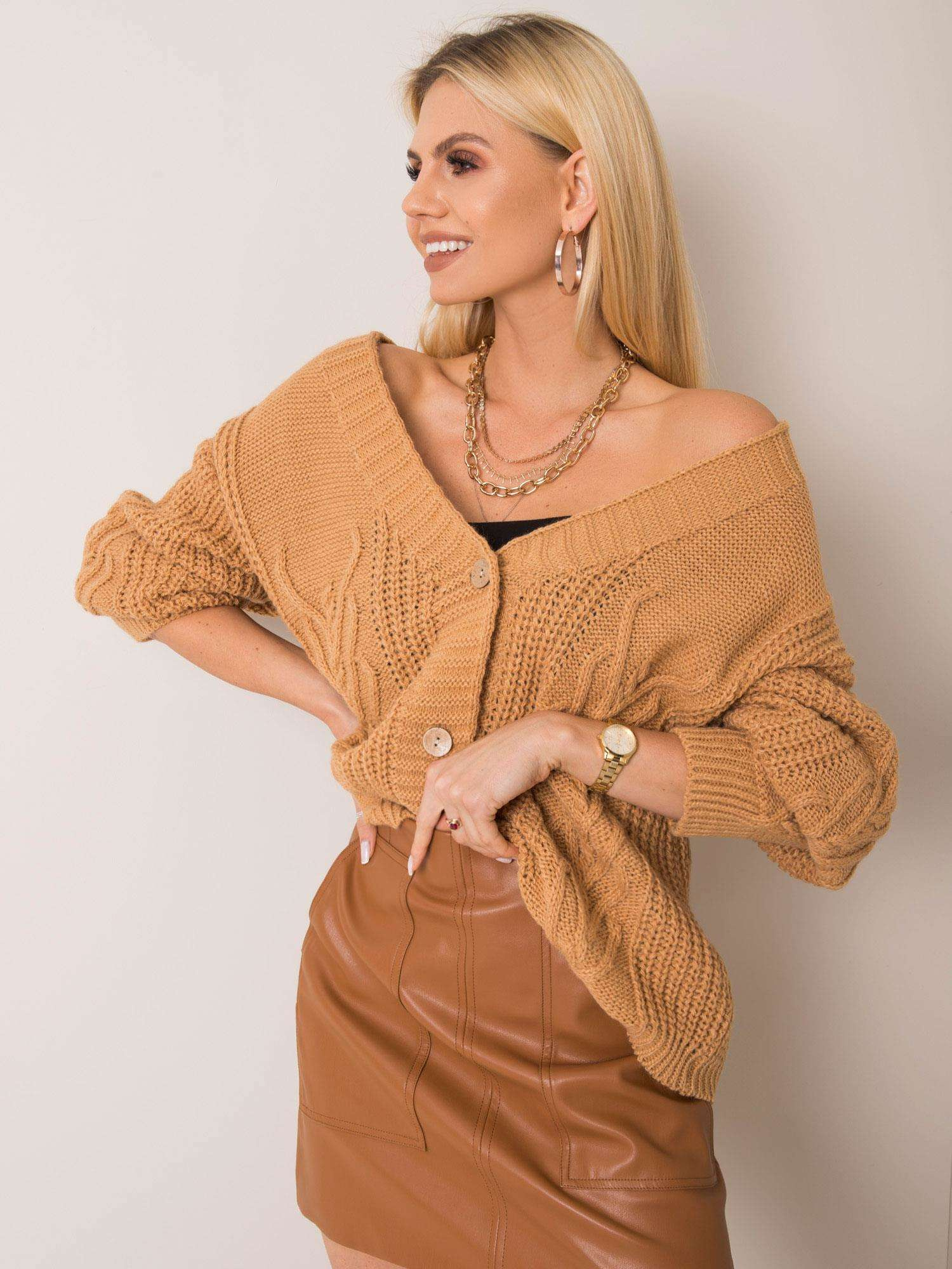 Camelowy sweter Gianna OCH BELLA