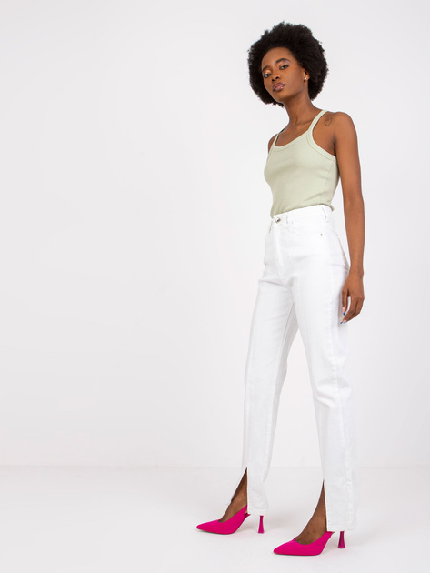 Jasnozielony prążkowany top basic Wendy SUBLEVEL