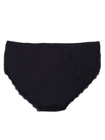 Czarne majtki damskie z wysokim stanem