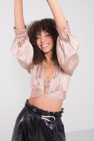 Beżowa bluzka satynowa BSL