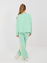 Pistacjowy dresowy komplet z bluzą oversize RUE PARIS